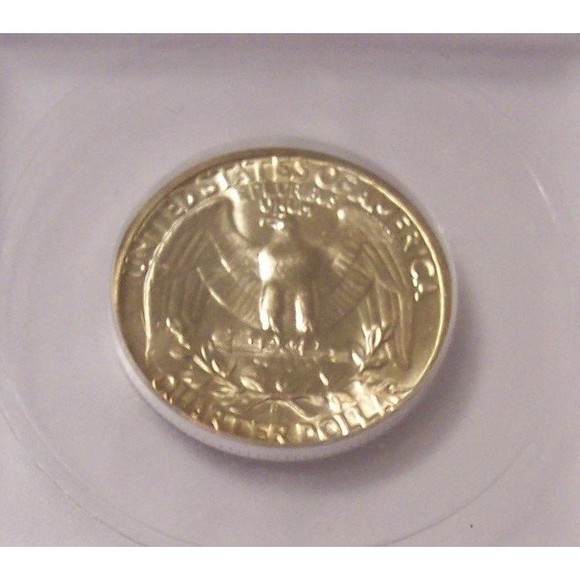 1943 S Washington Quarter Unc MS66+ ICG Toning - Picture 4 of 4